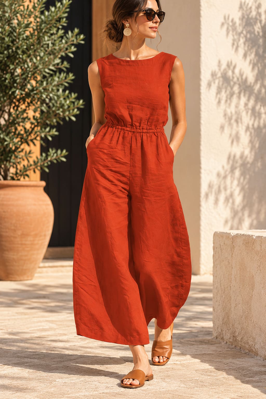 Combinaison Fluide Terracotta